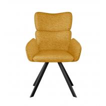  Стул DikLine 501 поворотный NS Gold горчица, ножки черные, фото 2 