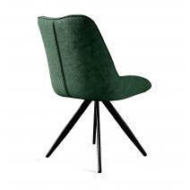  Стул DikLine 504 поворотный BL10 зеленый, ножки черные, фото 3 