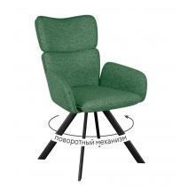  Стул DikLine 501 поворотный NS Pine зеленый, ножки черные, фото 1 