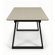  Стол DikLine DZ160 Текстиль бежевый/черные (2 уп.), фото 3 