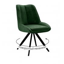  Стул DikLine 504 поворотный BL10 зеленый, ножки черные, фото 1 