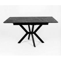  Стол DikLine DI100 Камень Пьетра Гриджиа чёрный/опоры черные (2уп.), фото 4 