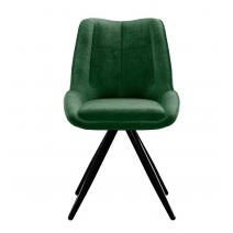  Стул DikLine 504 поворотный BL10 зеленый, ножки черные, фото 4 