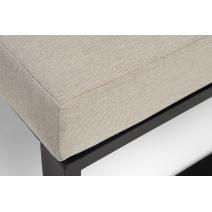  "Тулон" угловой модуль, каркас алюминий, HPL "дуб", черный муар, ткань бежевая 15052, фото 7 