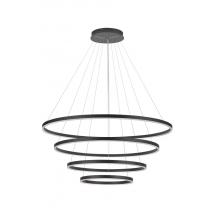  Люстра Orblaze 4 rings 1000 black, фото 6 