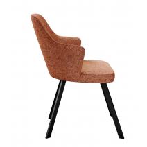  Стул DikLine 235 поворотный, NS Rust терракотовый, ножки черные, фото 4 