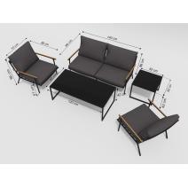  Калма антрацит, алюминий / тик / стекло - 15%, фото 11 