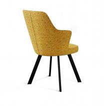  Стул DikLine 235 поворотный, NS Gold горчица, ножки черные, фото 2 