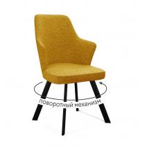  Стул DikLine 235 поворотный, NS Gold горчица, ножки черные, фото 1 