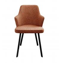  Стул DikLine 235 поворотный, NS Rust терракотовый, ножки черные, фото 3 