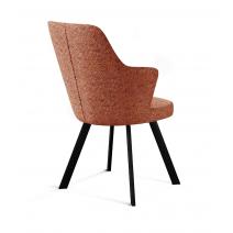  Стул DikLine 235 поворотный, NS Rust терракотовый, ножки черные, фото 2 