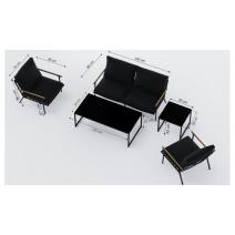  Калма черная, алюминий / тик / стекло - 15%, фото 12 