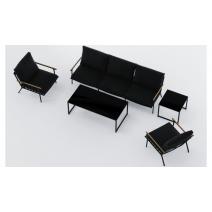  Калма черная, алюминий / тик / стекло - 15%, фото 7 