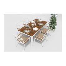  Белла 180 бежевая, алюминий / тик, фото 3 