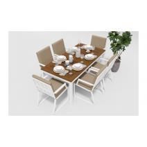  Белла 180 бежевая, алюминий / тик, фото 3 