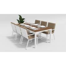  Белла 200 бежевая, алюминий / тик, фото 1 