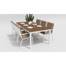  Белла 220 бежевая, алюминий / тик, фото 3 