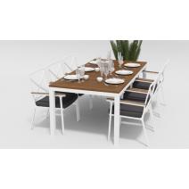  Белла 200 белый, алюминий / тик, фото 3 