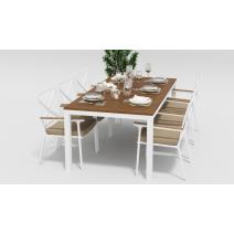  Белла 200 белый, алюминий / тик, фото 4 