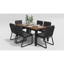  Белла 180 антрацит, алюминий / тик, фото 1 