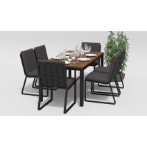  Белла 180 антрацит, алюминий / тик, фото 3 