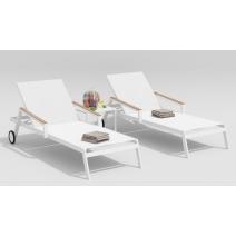  Согно белый, алюминий / текстилен / тик, фото 1 