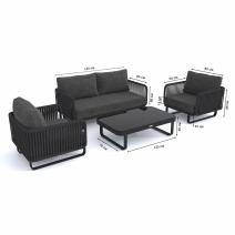  Лаунж зона БЕЛЛИСА с двухместным диваном - маренго, фото 10 