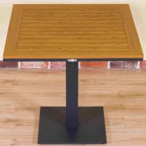  Стол обеденный МИРРА алюминий, поливуд 80х80 см (1 ножка), фото 5 