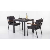  Стол обеденный ДОЛЛА алюминий 80х80 см (4 ножки), фото 5 