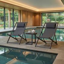  Стул-шезлонг САНТОНИ складной, серый, фото 5 