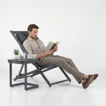  Стул-шезлонг САНТОНИ складной, серый, фото 6 