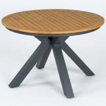  Стол круглый обеденный AMATO карбон, тик, фото 2 