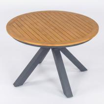  Стол круглый обеденный AMATO карбон, тик, фото 3 