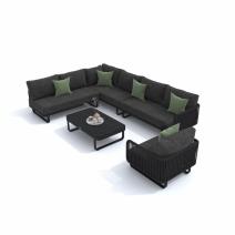  Лаунж зона угловая БЕЛЛИСА С модульная маренго, фото 1 