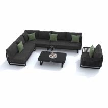  Лаунж зона угловая БЕЛЛИСА С модульная маренго, фото 2 