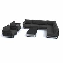  Лаунж зона угловая БЕЛЛИСА С модульная маренго, фото 5 