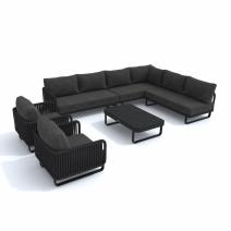  Лаунж зона угловая БЕЛЛИСА С модульная маренго, фото 6 