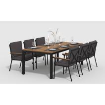  Белла 220 антрацит, алюминий / тик, фото 1 