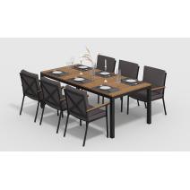  Белла 220 антрацит, алюминий / тик, фото 2 