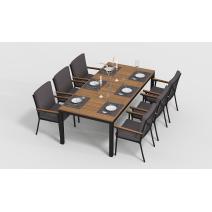  Белла 220 антрацит, алюминий / тик, фото 3 