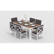  Белла 180 антрацит, алюминий / тик, фото 1 