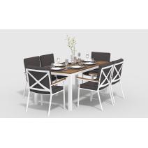  Белла 180 антрацит, алюминий / тик, фото 2 