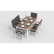  Белла 180 антрацит, алюминий / тик, фото 3 