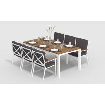  Белла 200 антрацит, алюминий / тик, фото 2 