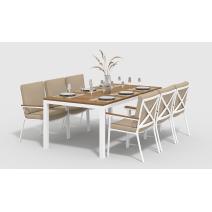  Белла 200 бежевая, алюминий / тик, фото 1 