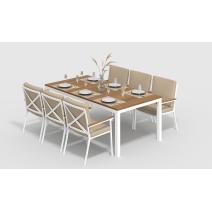  Белла 200 бежевая, алюминий / тик, фото 2 