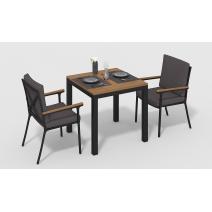  Белла 80 антрацит, алюминий / тик, фото 1 