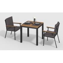  Белла 80 антрацит, алюминий / тик, фото 2 