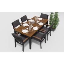  Белла 180 антрацит, алюминий / тик, фото 2 