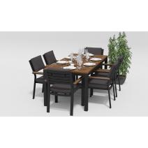  Белла 180 антрацит, алюминий / тик, фото 3 